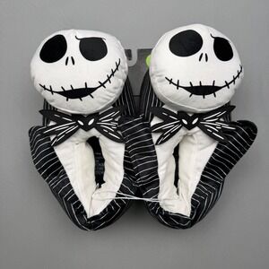 NWT Disney Nightmare Before Christmas Jack Skellington Slippers Adult Sz S 7-8